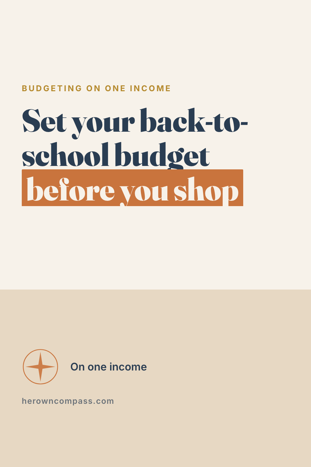 back to school budget tips — save this pin for later