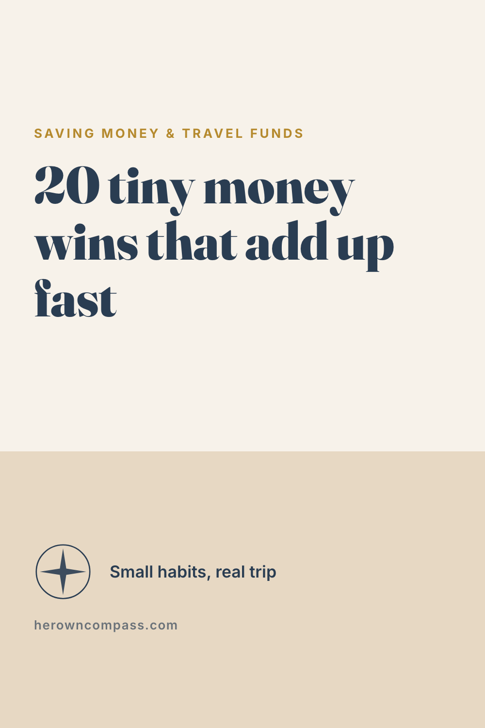 small ways to save money — save this pin for later