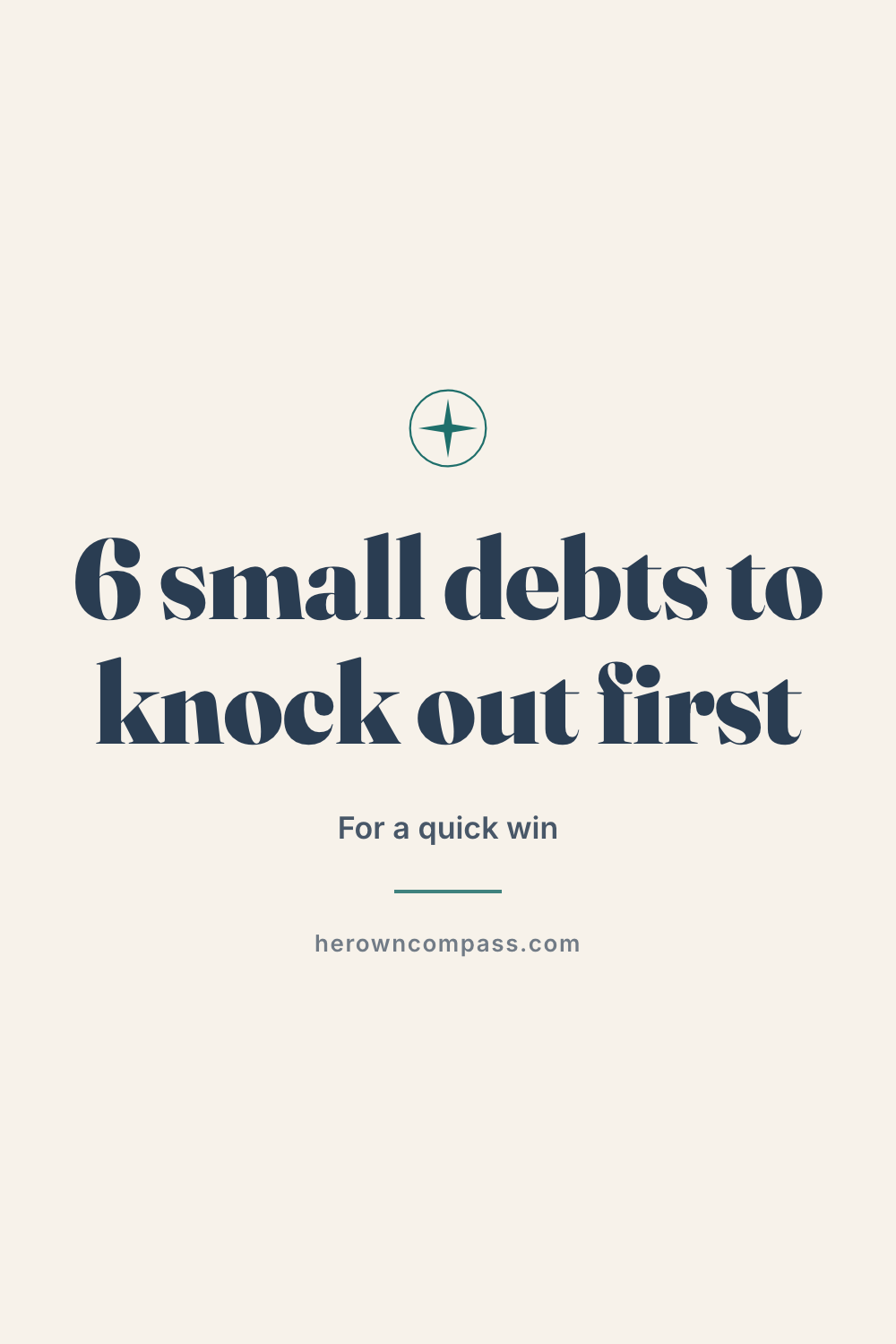 how to pay off small debts first — save this pin for later