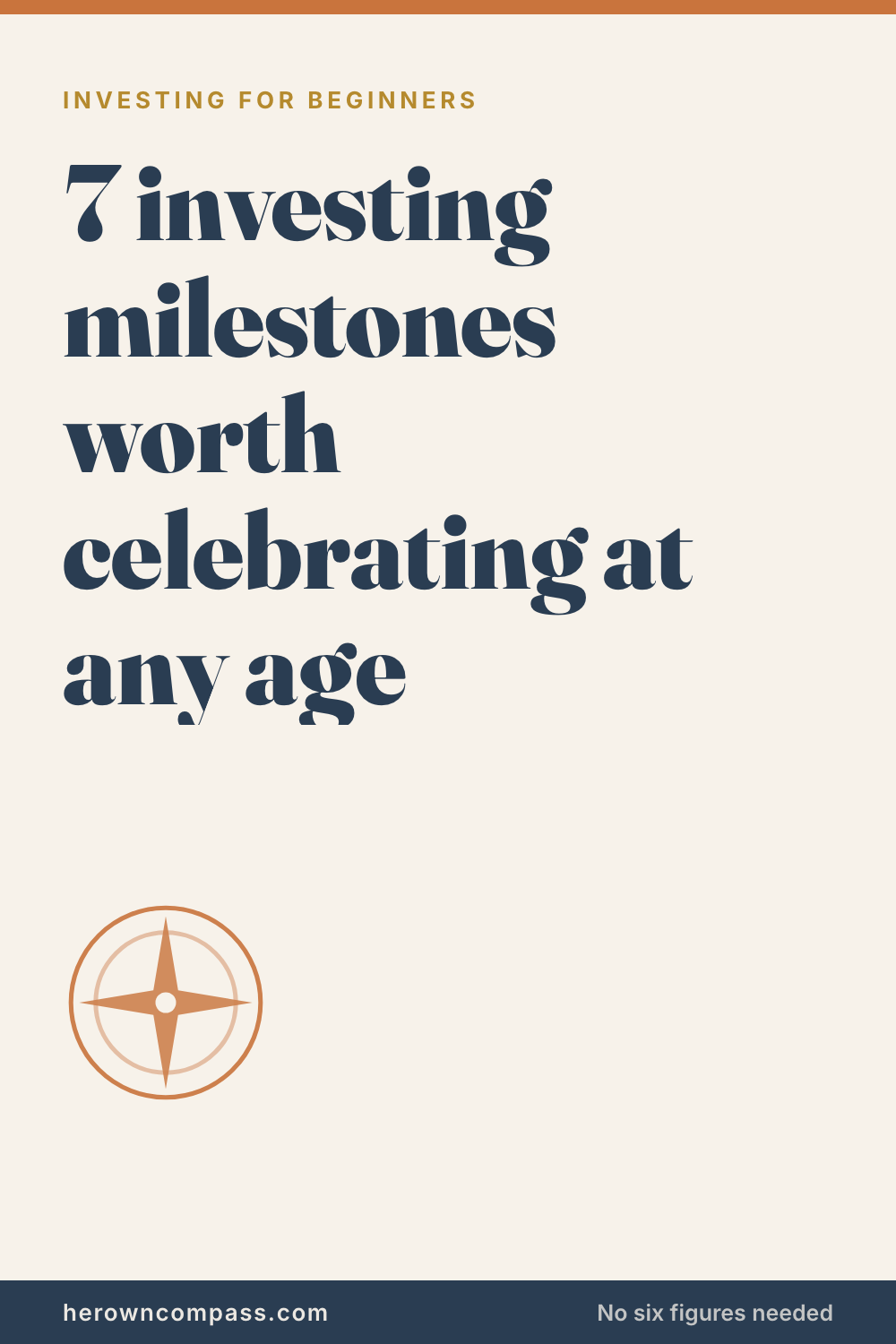 real investing milestones, not just a savings goal — save this pin for later
