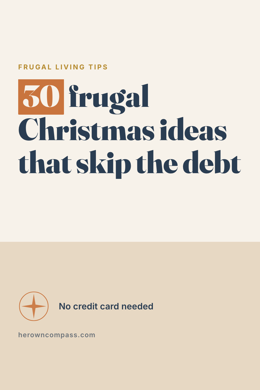 frugal christmas ideas — save this pin for later