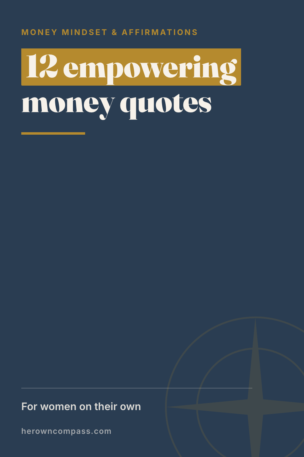 money quotes for women — save this pin for later