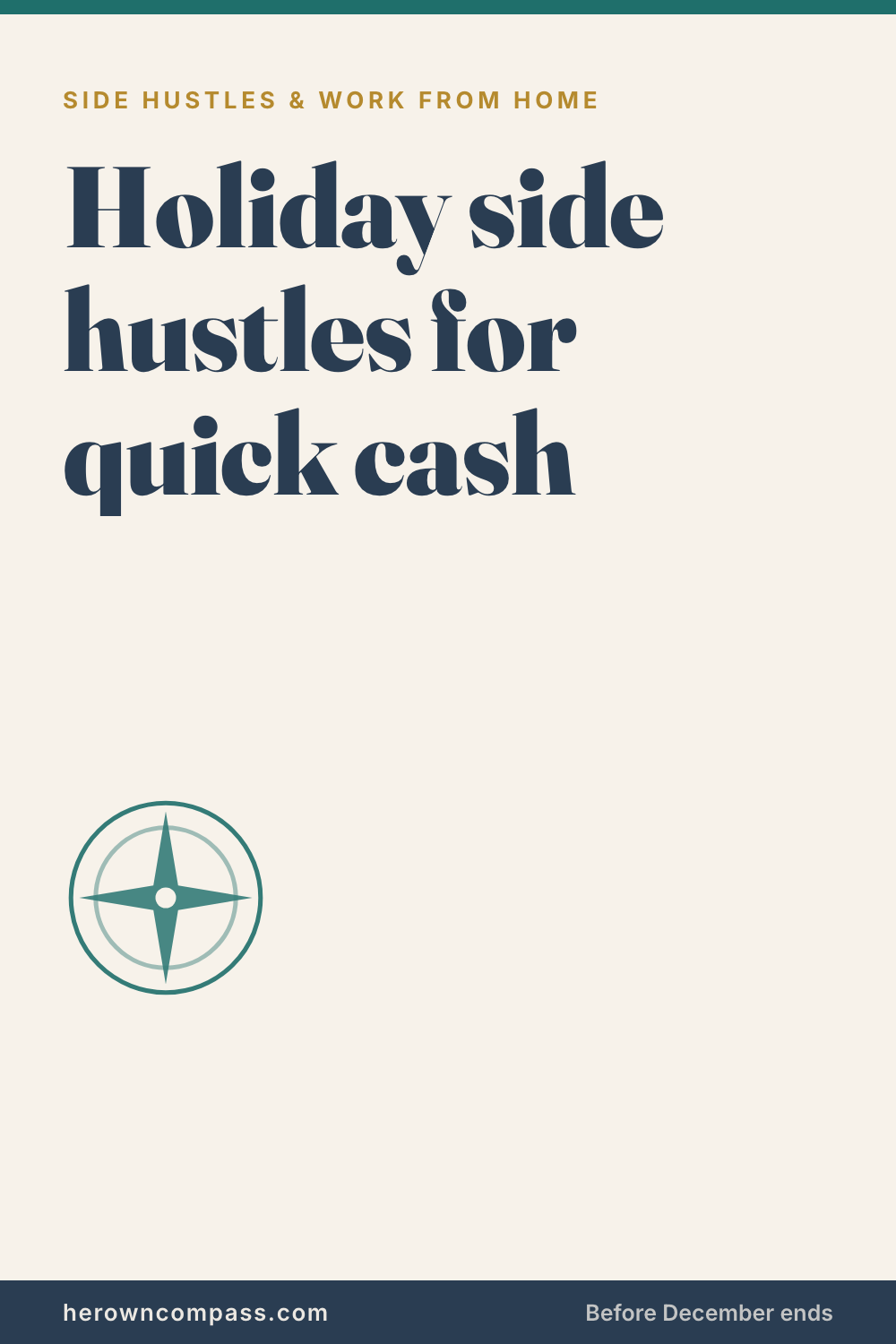 holiday side hustles that actually pay — save this pin for later