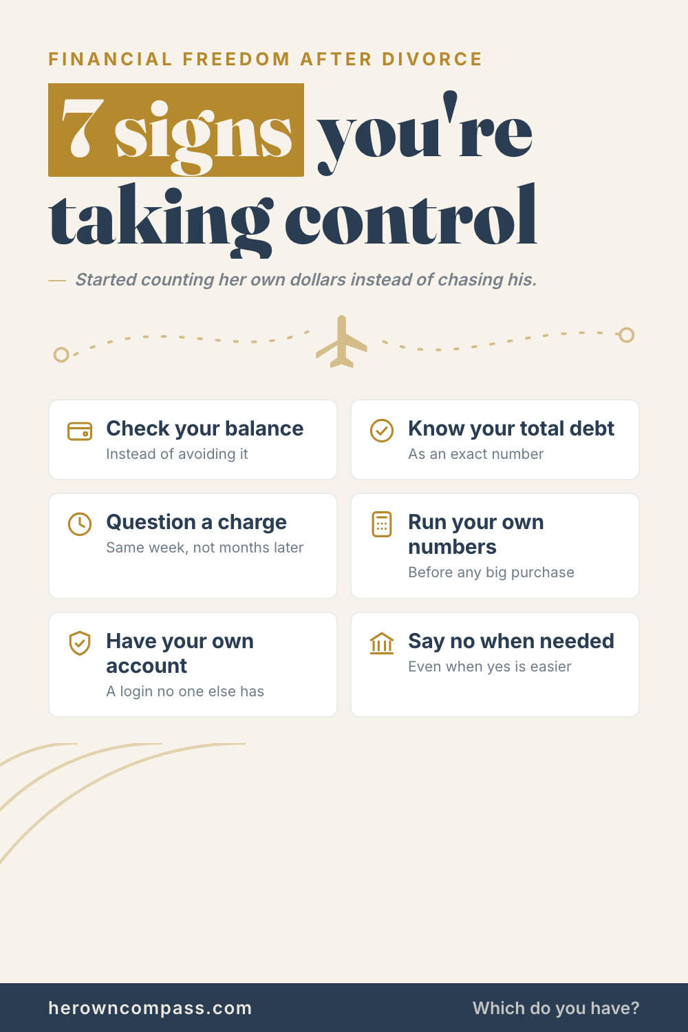 taking control of your finances — save this pin for later